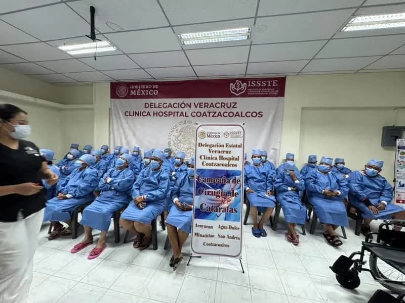 ISSSTE realiza 103 cirugías de cataratas en Coatzacoalcos