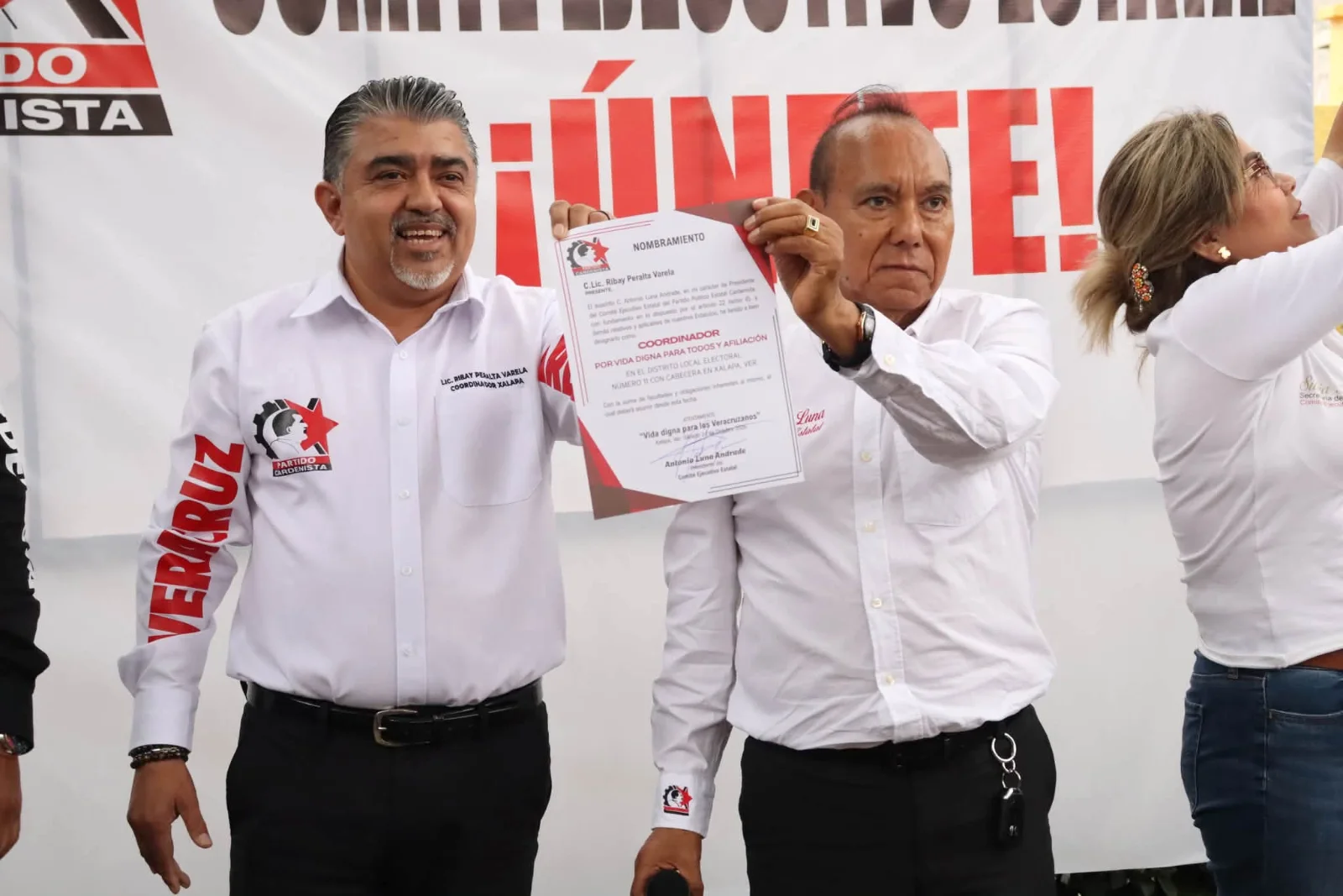 Partido Cardenista fortalece su estructura en Xalapa Rural con nuevo nombramiento