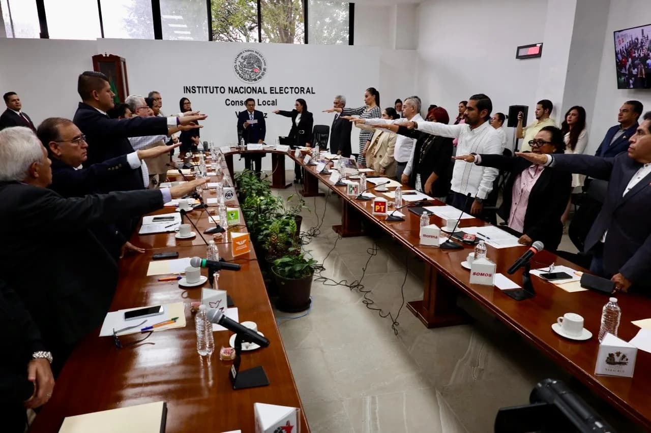 INE instala Consejo Local en Veracruz para organizar elecciones concurrentes de 2027